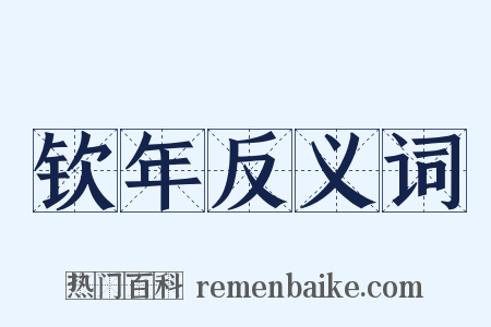 钦年反义词是什么意思的图片